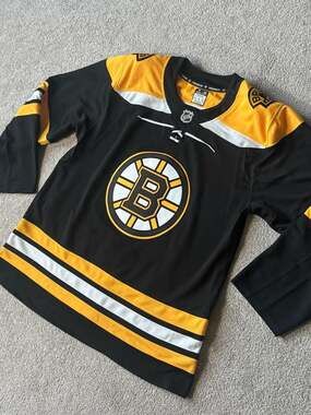 Boston Bruins Fanatics Premium Home Jersey - Black - Size 54